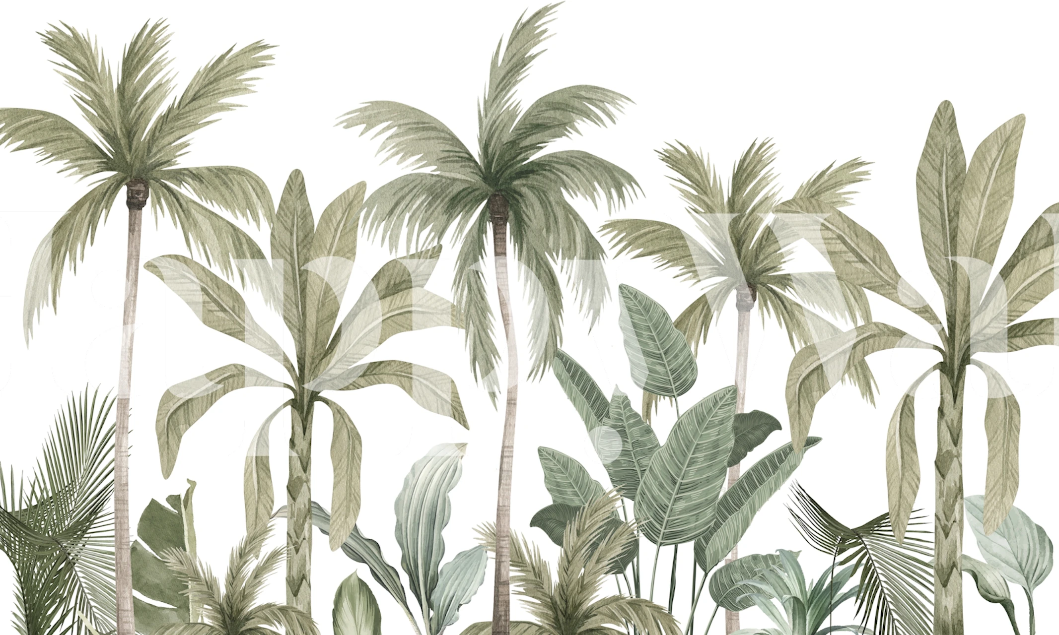 Lush Jungle Vibe tapet i et rom