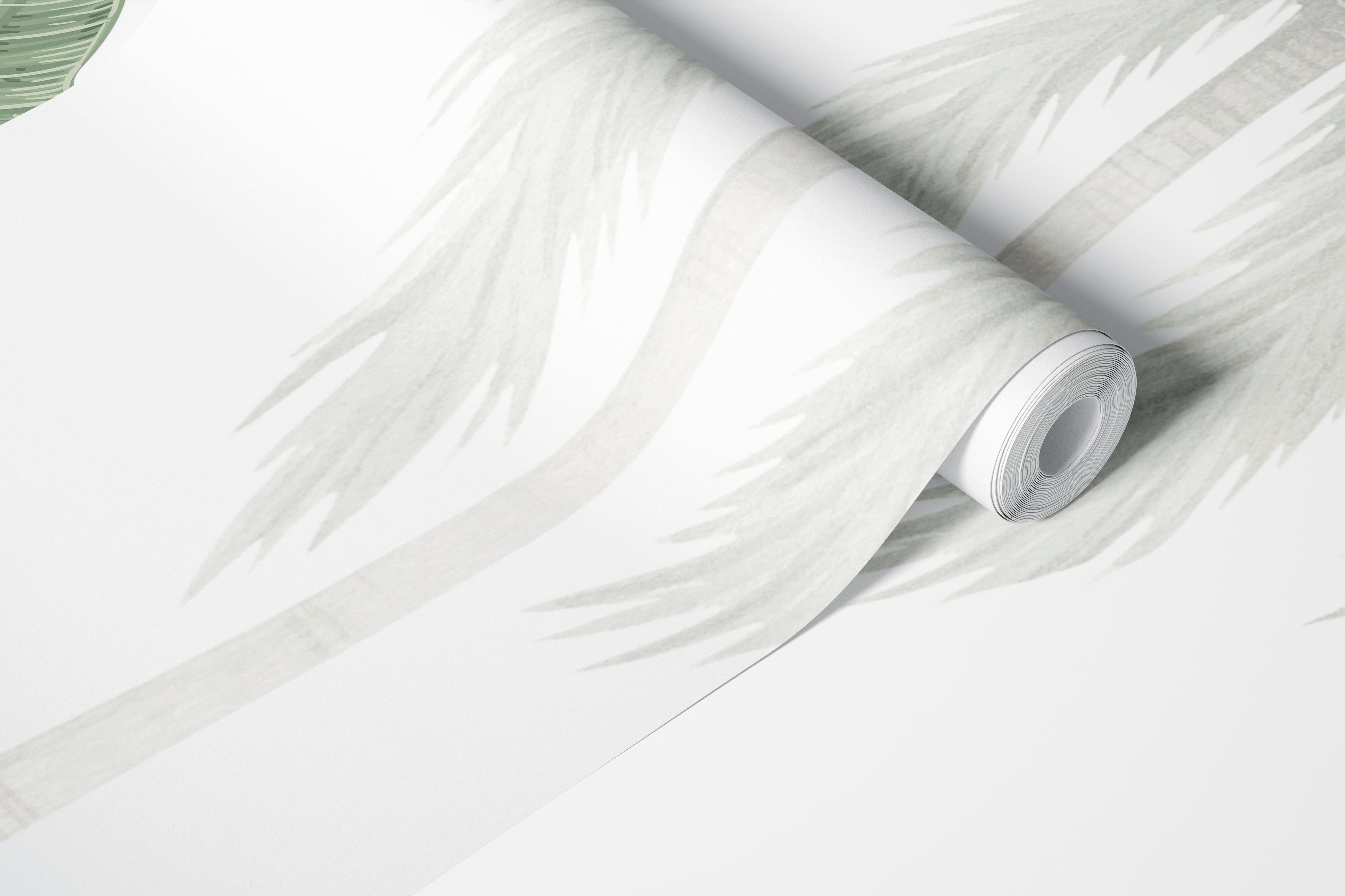 Carta da parati Tropical Palm Design in una stanza