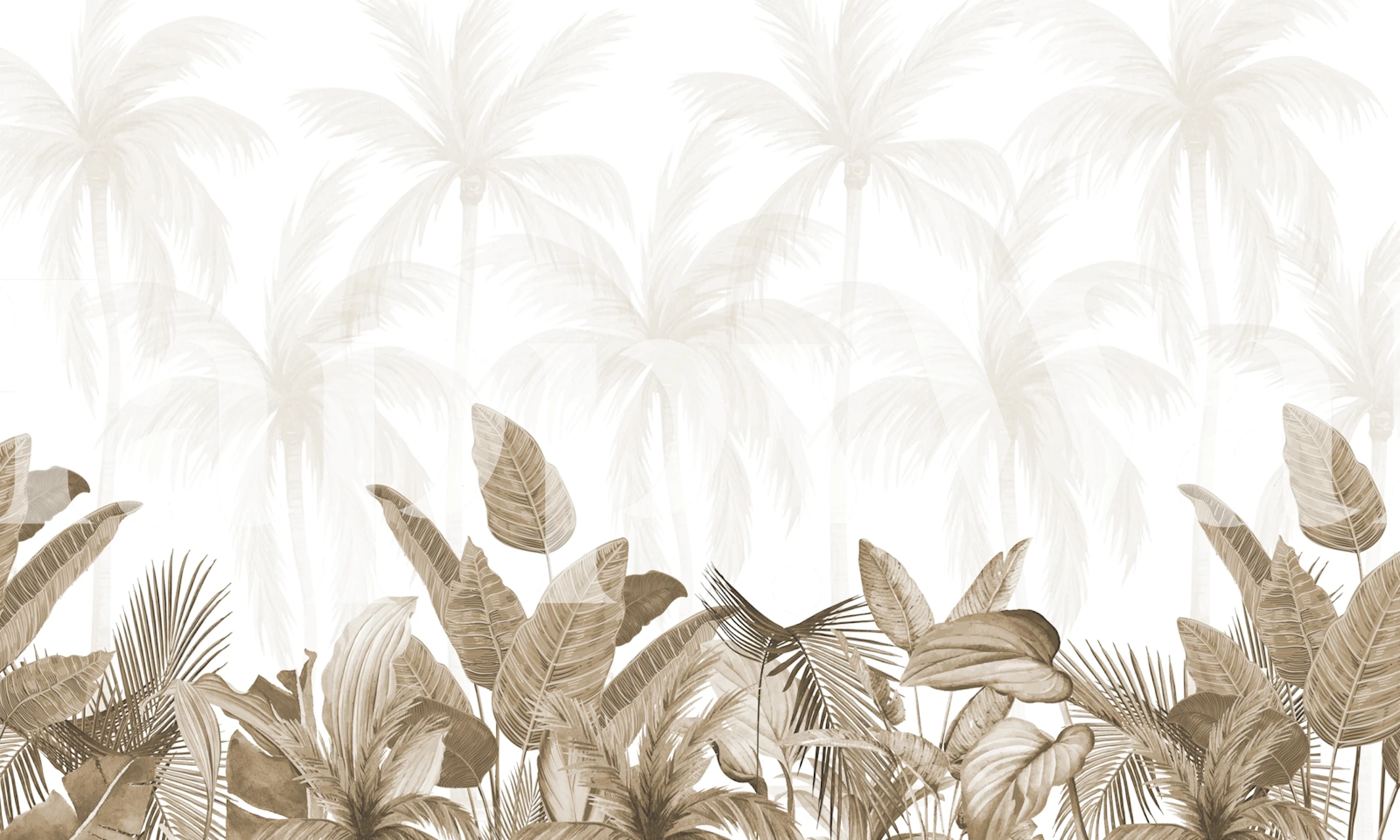 Vintage Tropical Vibes tapet i et rum