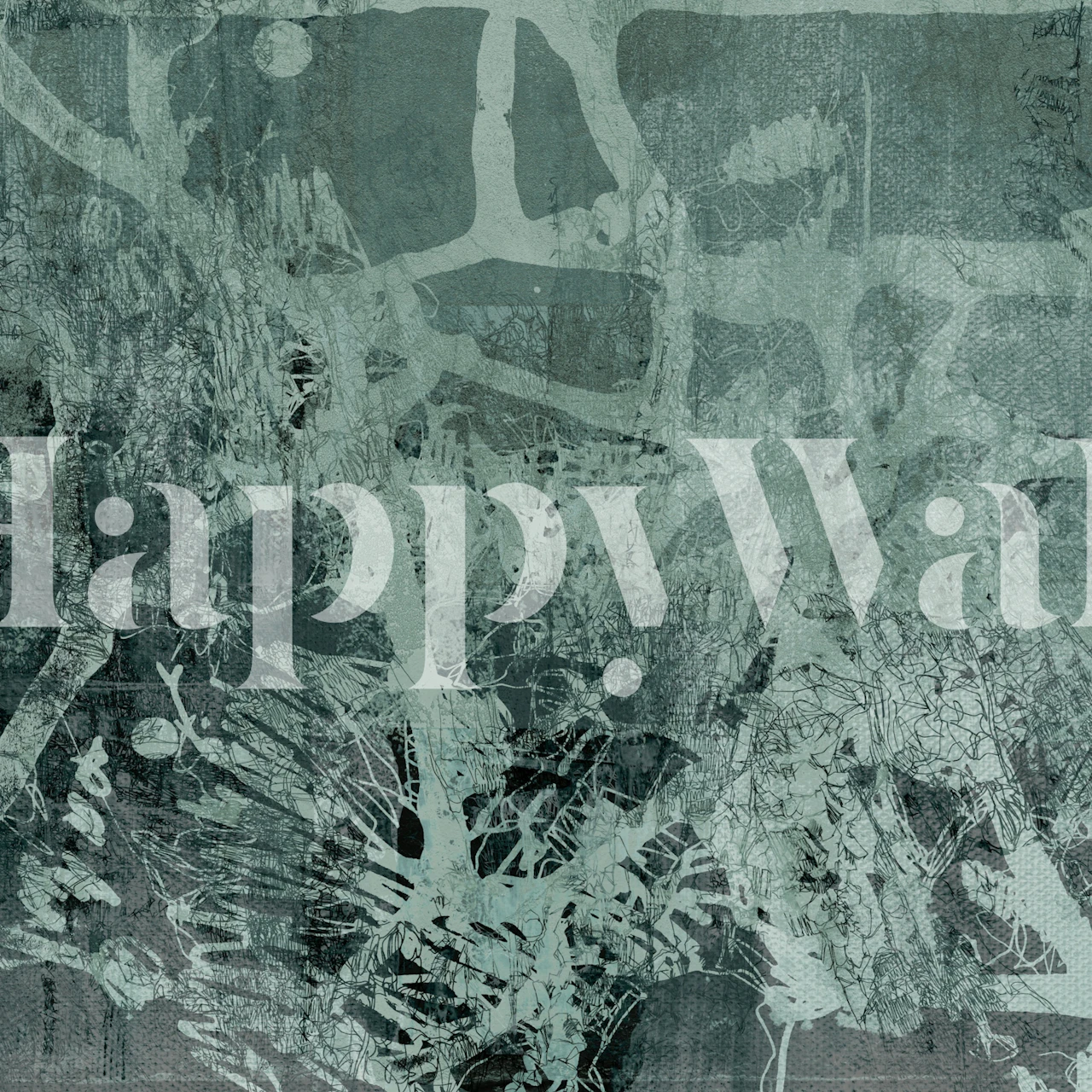 Woodsy Abstract Harmony wallpaper in a room