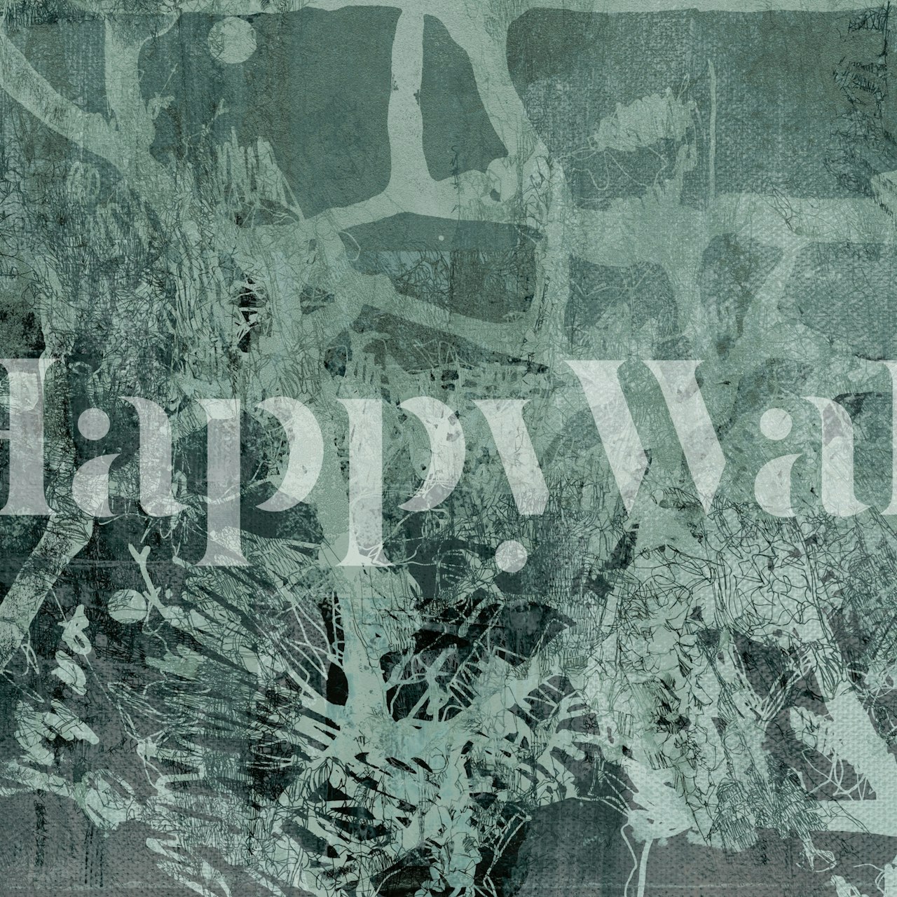 Woodsy Abstract Harmony wallpaper in a room