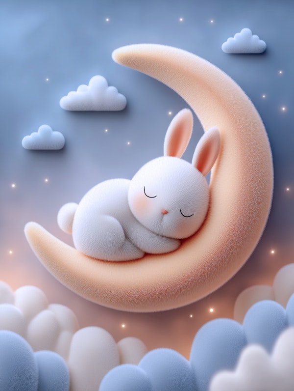 Moonlit Bunny Dreams