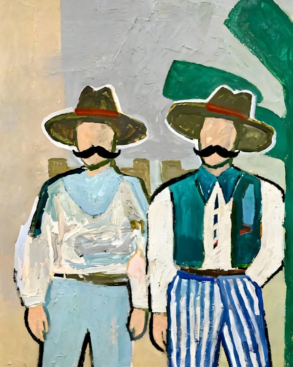 Side By Side Cowboys