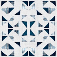 Triangles Composition Blue tapete