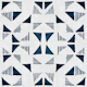Triangles Composition Blue