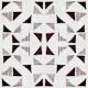 Triangles Composition Burgundy