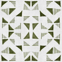 Triangles Composition Light Olive tapete