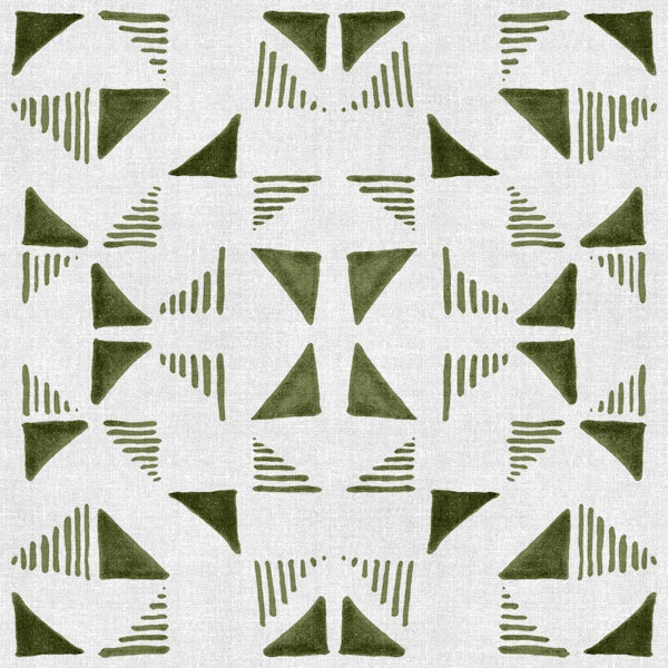 Triangles Composition Light Olive