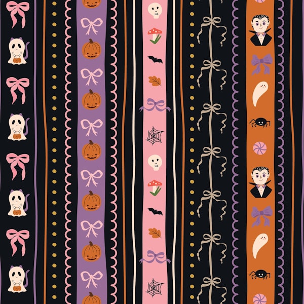 Spooky ghosts and pumpkins