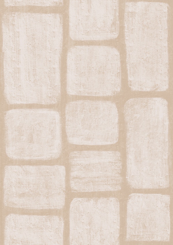 Beige Stones Handmade Painted Shapes