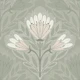 Solitary Floral Sage Green
