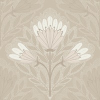 Solitary Floral Soft Neutral behang