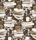Luminous Library - mocha brown