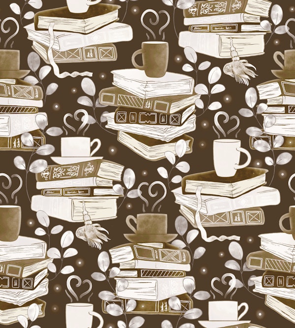 Luminous Library - mocha brown