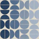 Bauhaus Balance - navy blue gradient