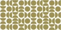Texture Circle Shapes Olive ταπετσαρία