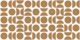 Texture circle shapes Mustard