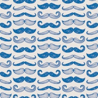 Vintage Hipster Mustache Styles Navy Blue tapety