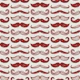 Vintage Hipster Mustache Styles Burgundy Red