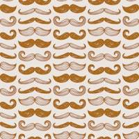 Vintage Hipster Mustache Styles Brown tapety