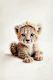 Nursery Little Cheetah with Flowers