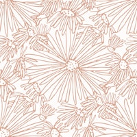 Whimsical Pink Daisy Sketch papiers peint