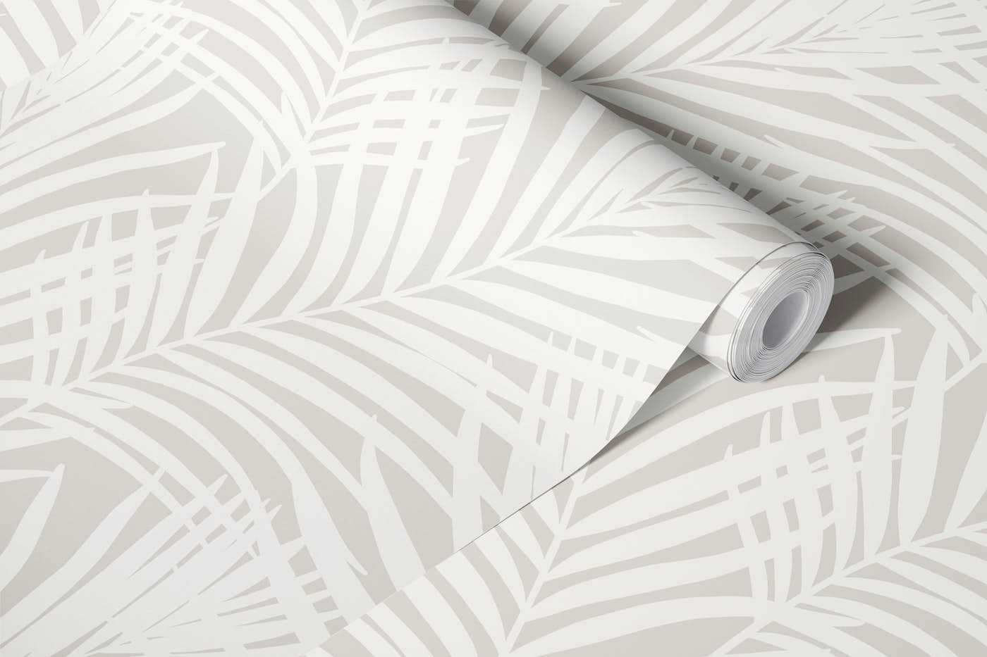 Coastal Palm Leaves - Warm Minimalist 1A wallpaper roll