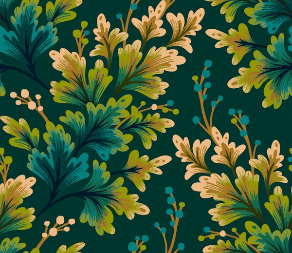 Frilled Foliage - Green Yellow