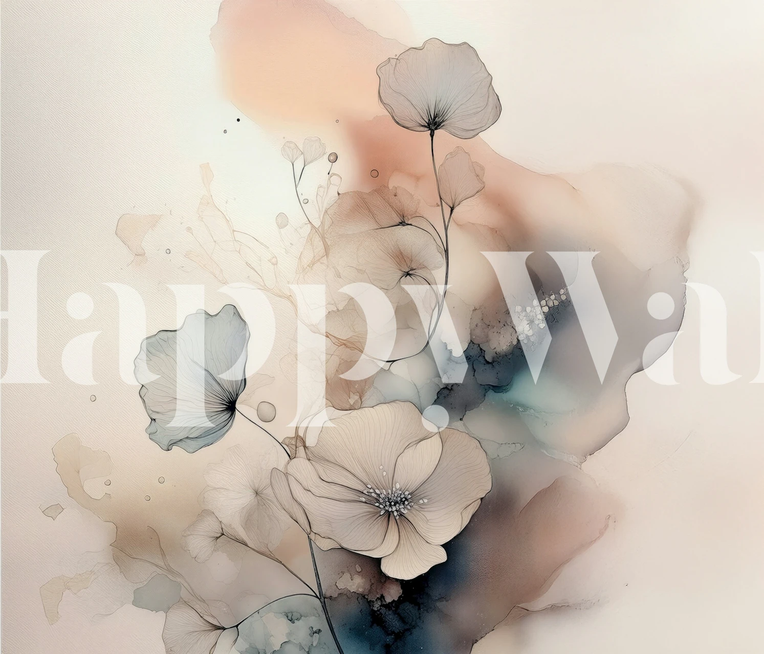 Carta da parati Whispering Petals in una stanza