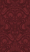 Folk octopus damask burgundy tapete