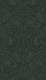 Folk octopus damask forest green