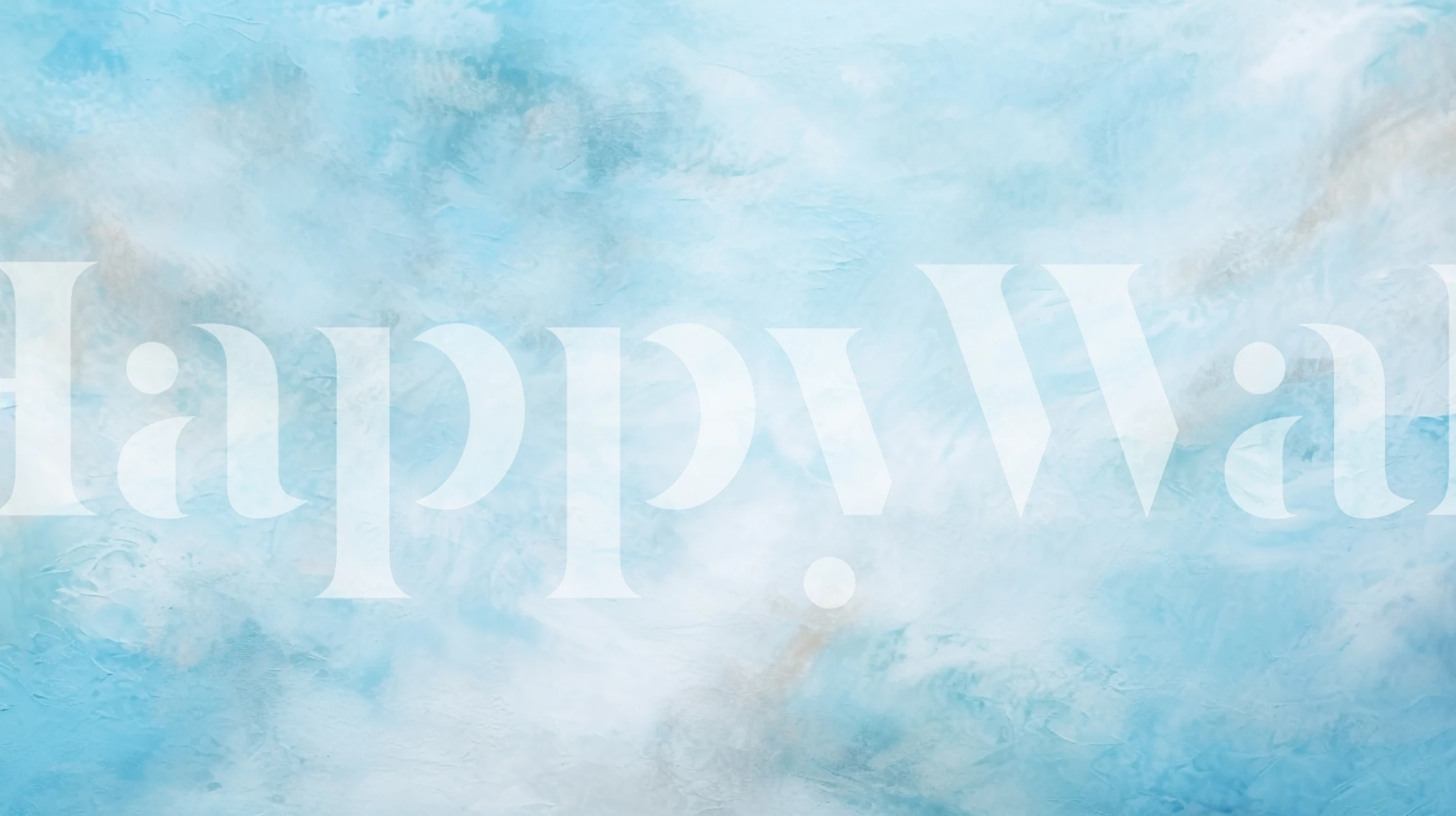 Soft blue abstract art with brush strokes wallpaper