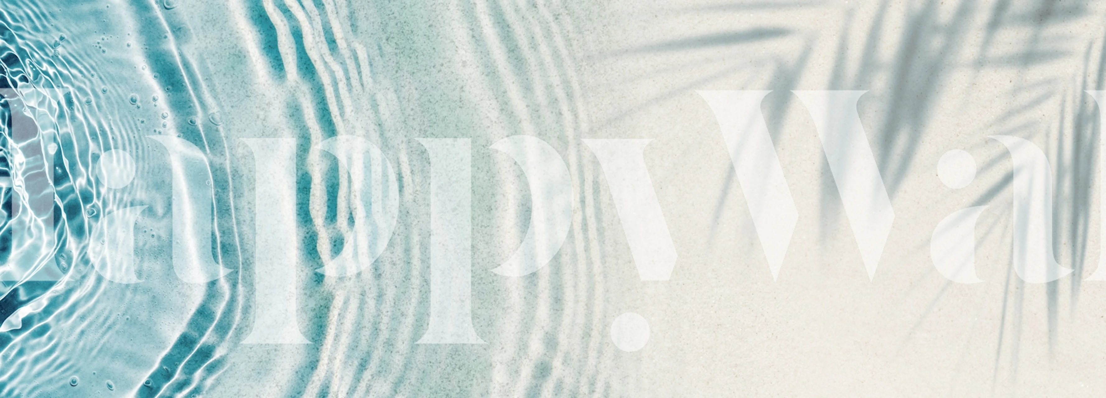 Aqua Summer Beach Vibes wallpaper design