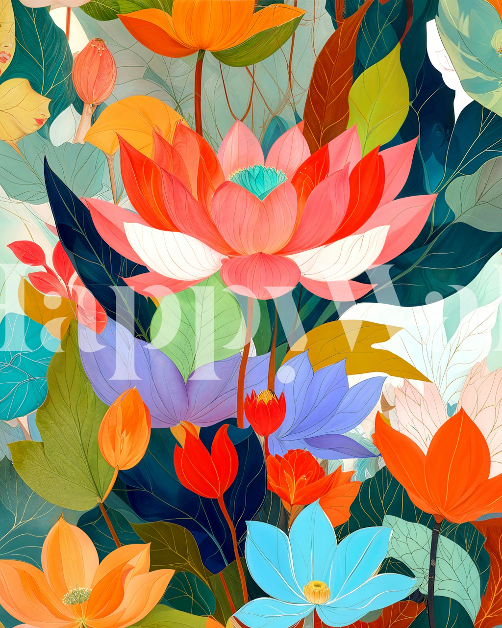 Tapeta The Velvet Garden v místnosti