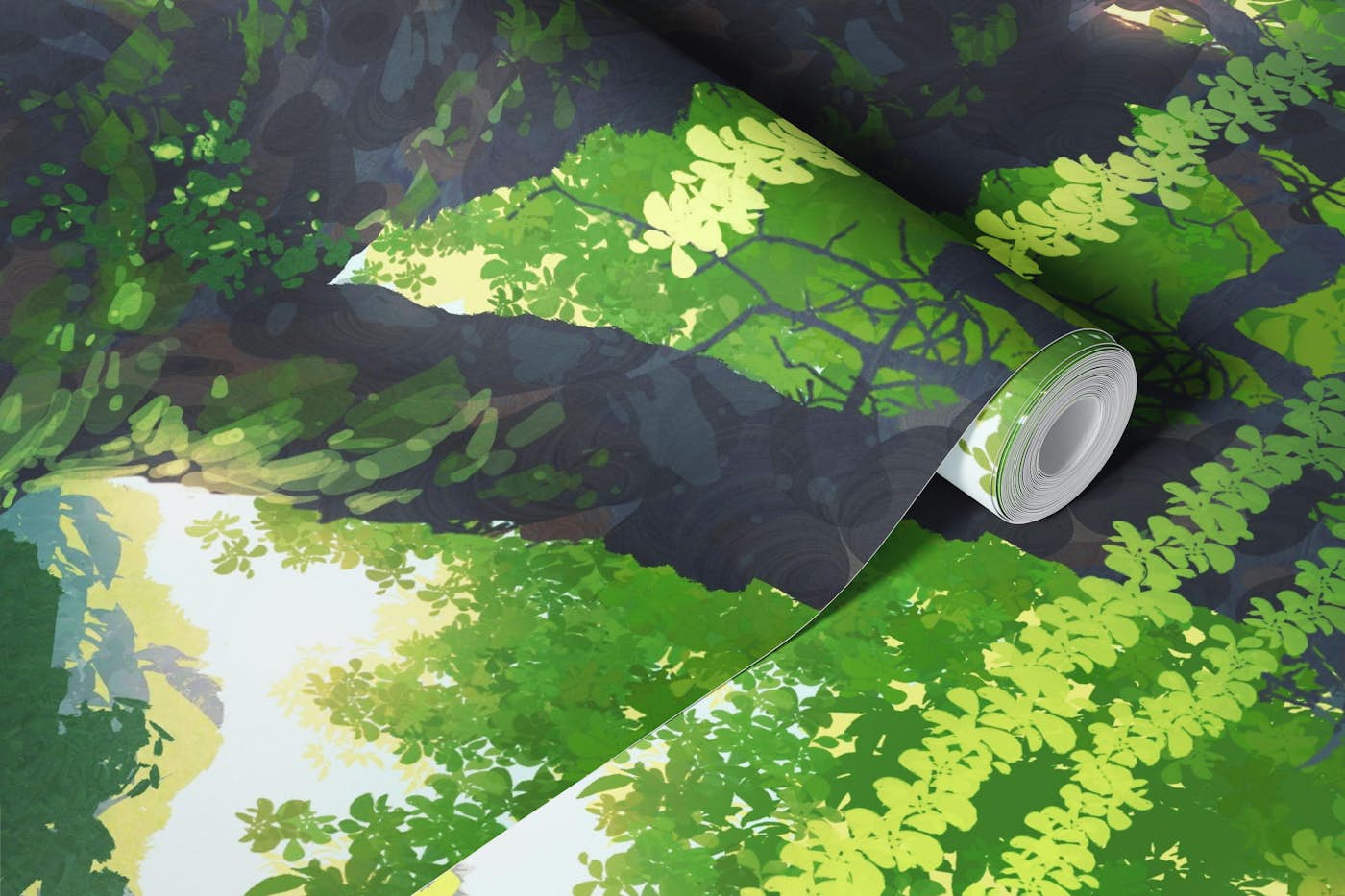 Girl and the Giant Tree wallpaper roll