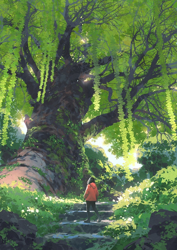 Girl and the Giant Tree