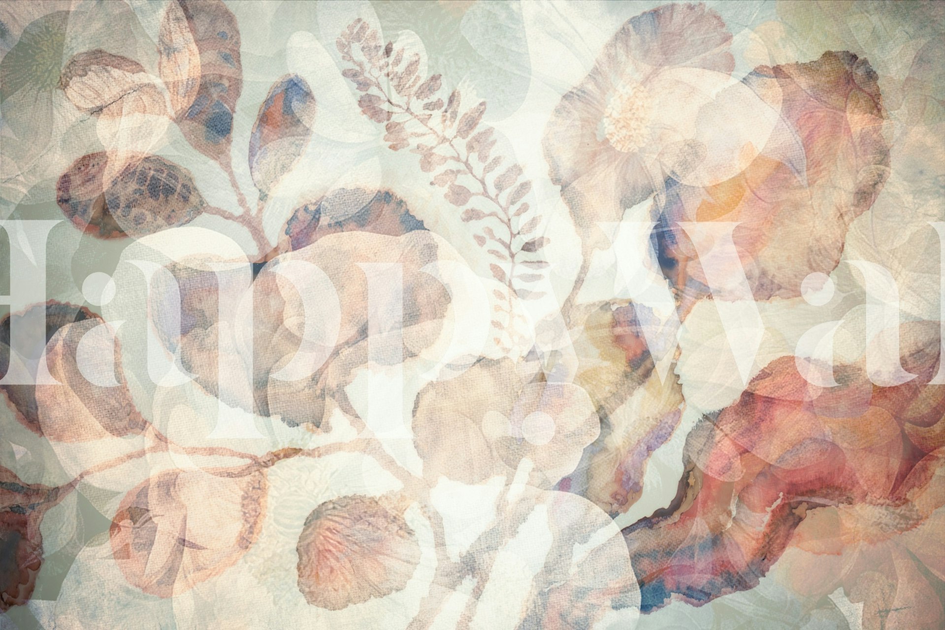 Tapeta Autumn Whisper Petals w pokoju