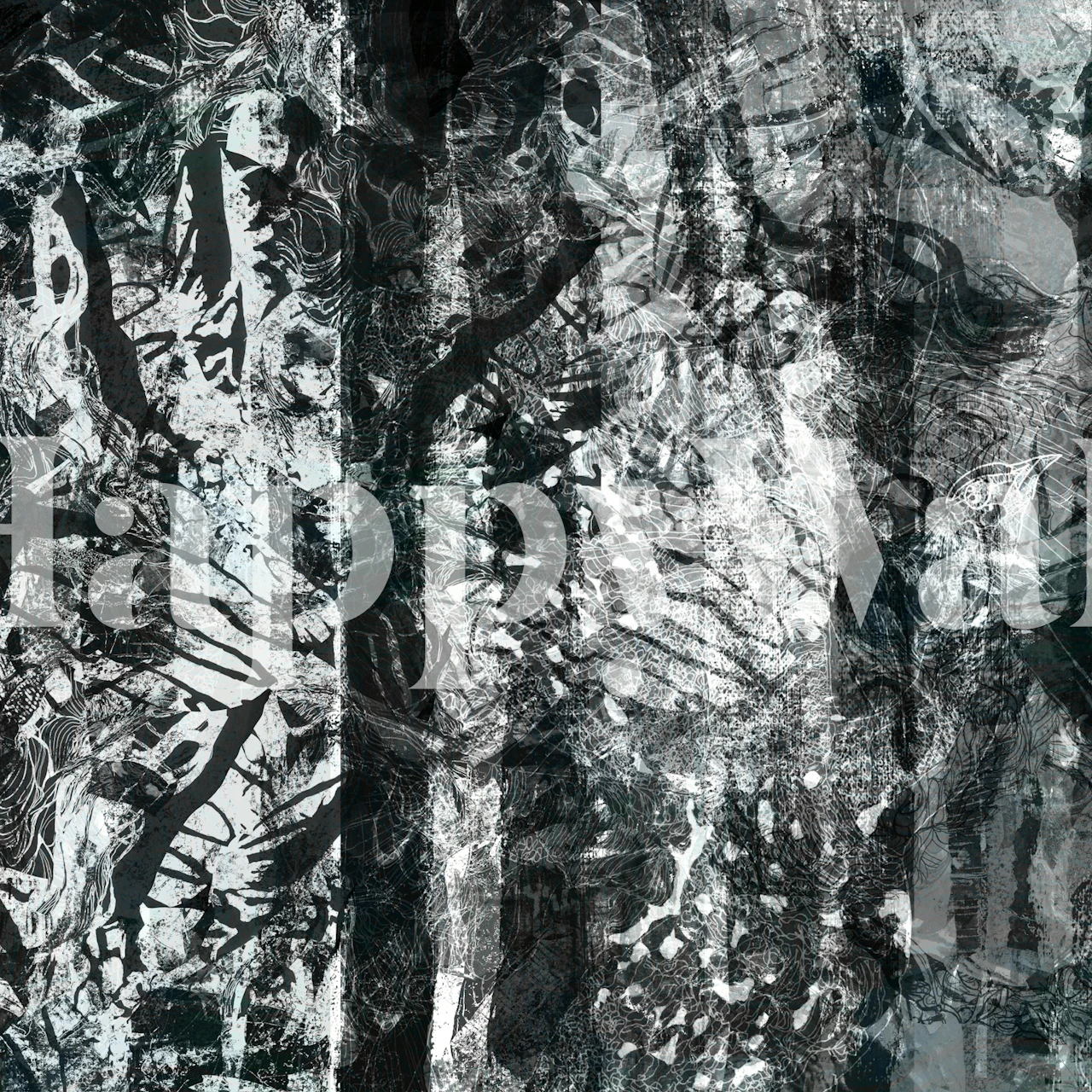 Dark Woods Oasis wallpaper in a room