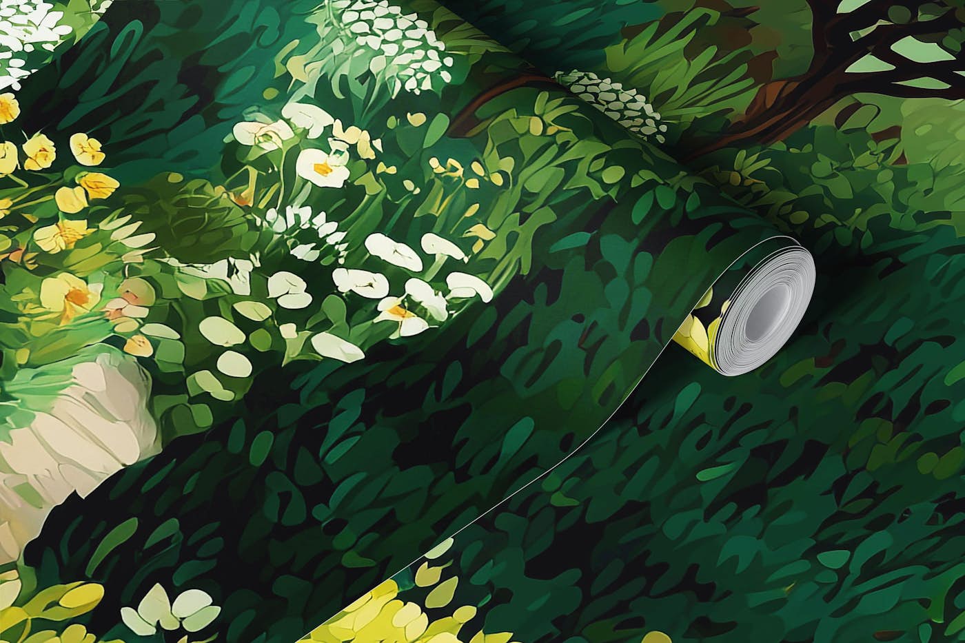 Serene Garden Retreat wallpaper roll