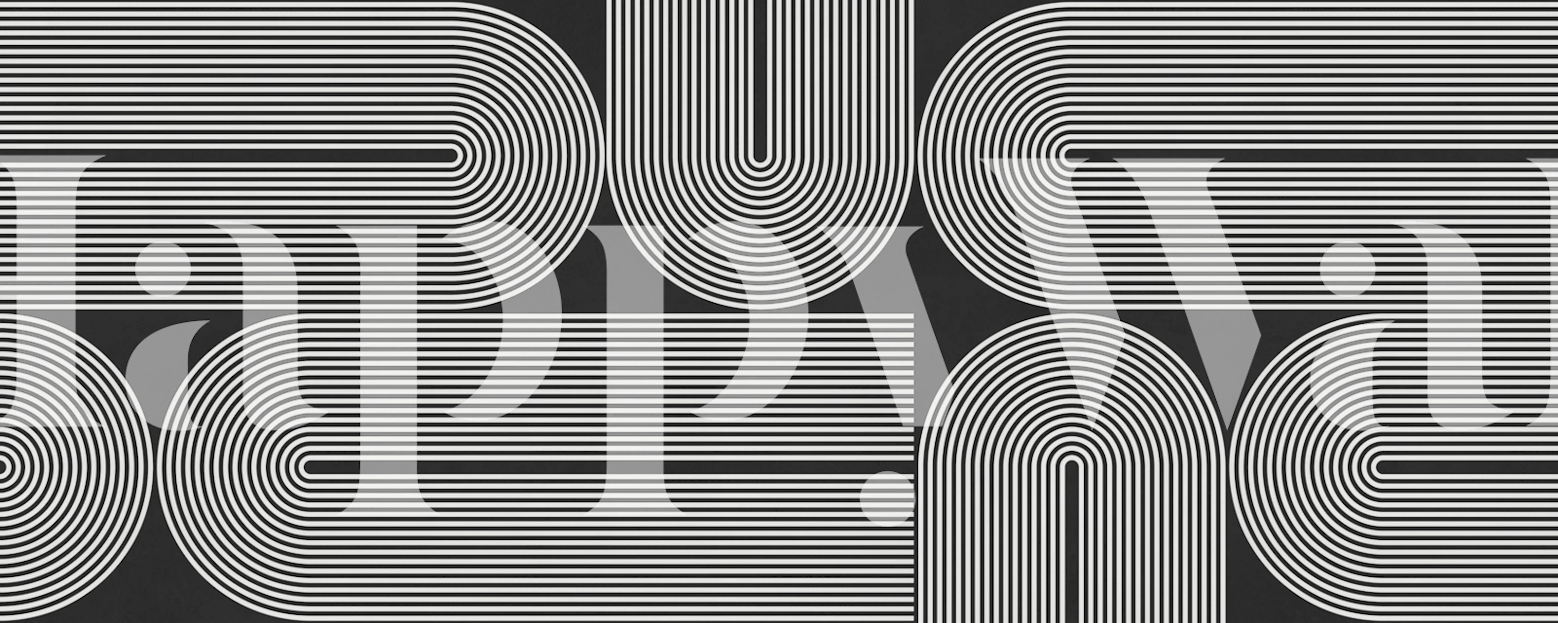 Retro Lines Harmony tapet i et rum