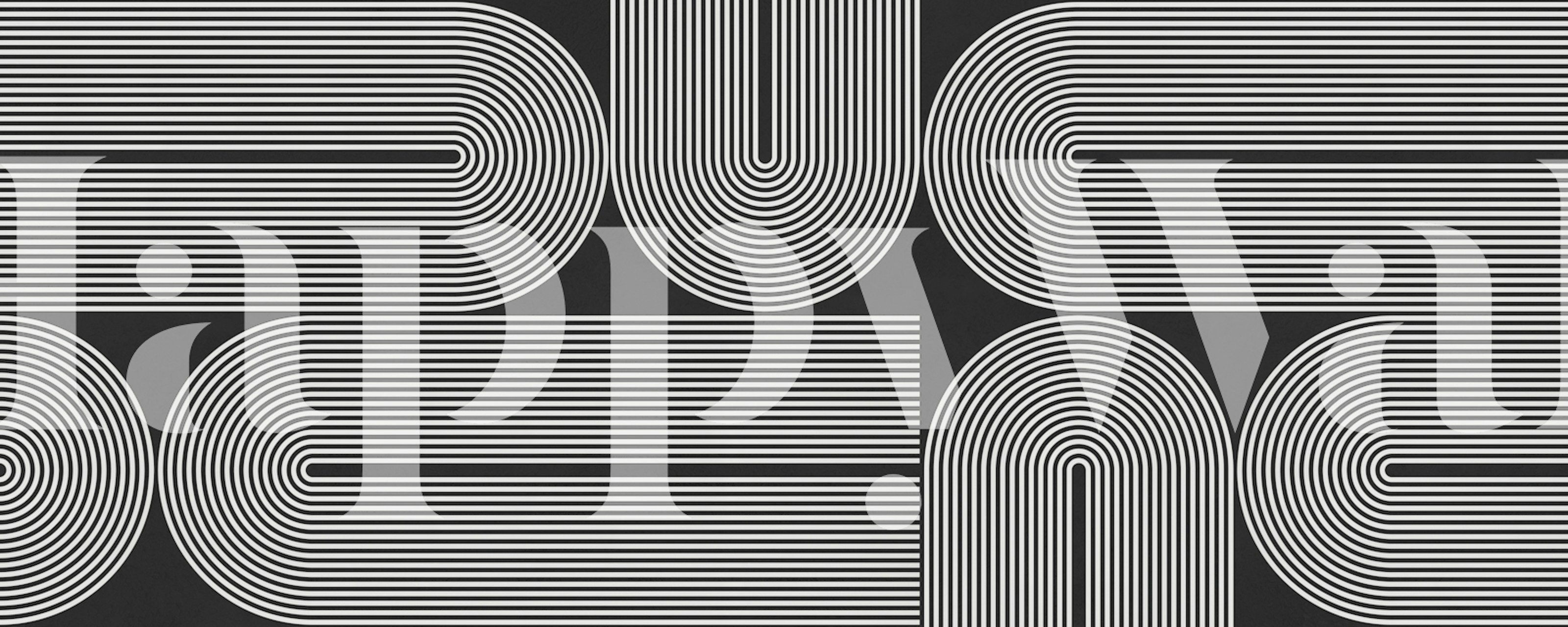 Retro Lines Harmony wallpaper in a room