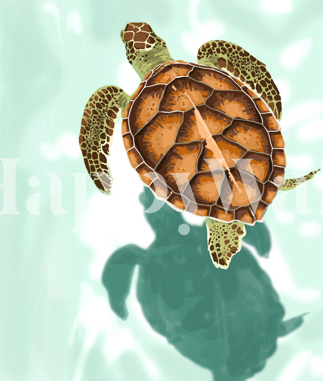 Own Your Shadow wallpaper in a room setting