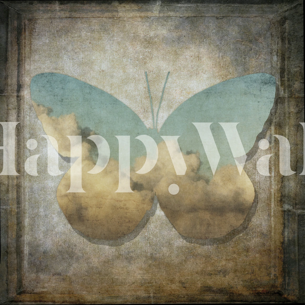 Tapeta s designem Heavenly Butterfly v místnosti