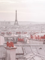 Eiffel Tower Rooftop View wallpaper