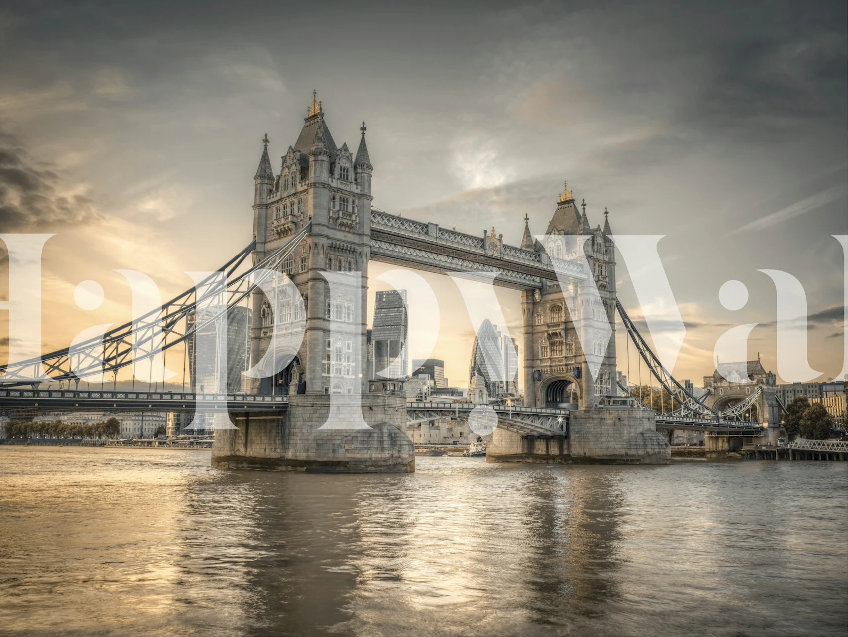 Papier peint Famous Tower Bridge dans une pièce