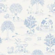timeless woodland toile for kids blue