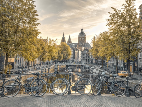 Charming Canal with Bikes