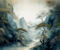 Quiet River Valley papiers peint