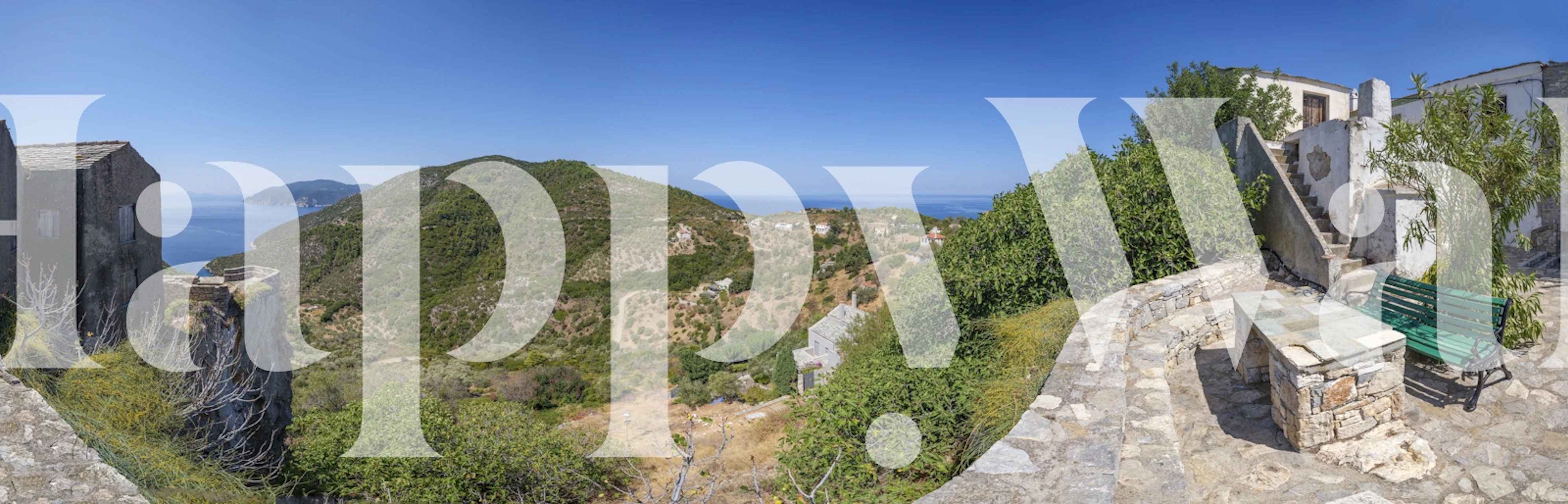 Tapeta Mediterranean Coastal View v pokoji