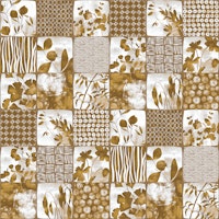 Nippon Cheater Quilt Mustard Yellow White tapete